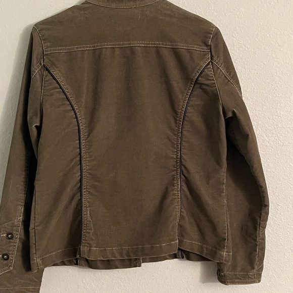 Jeanstar Military Style Corduroy Jacket Mandarin Collar - Picture 2 of 5